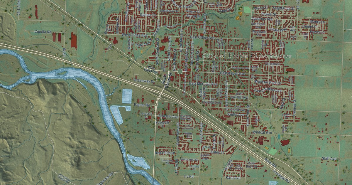 Map of Fruita, Colorado in 2026