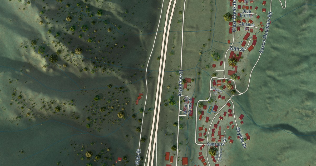 Map of Georgetown, Colorado in 2026