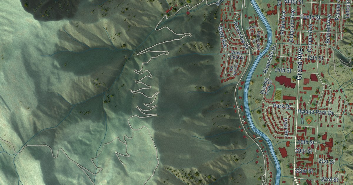 Map of Glenwood Springs, Colorado in 2026