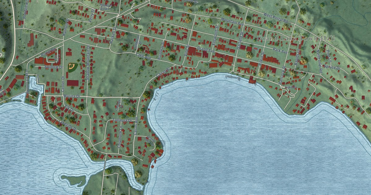 Map of Grand Lake, Colorado in 2026