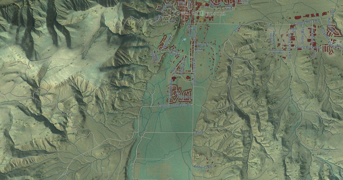 Map of Gypsum, Colorado in 2026