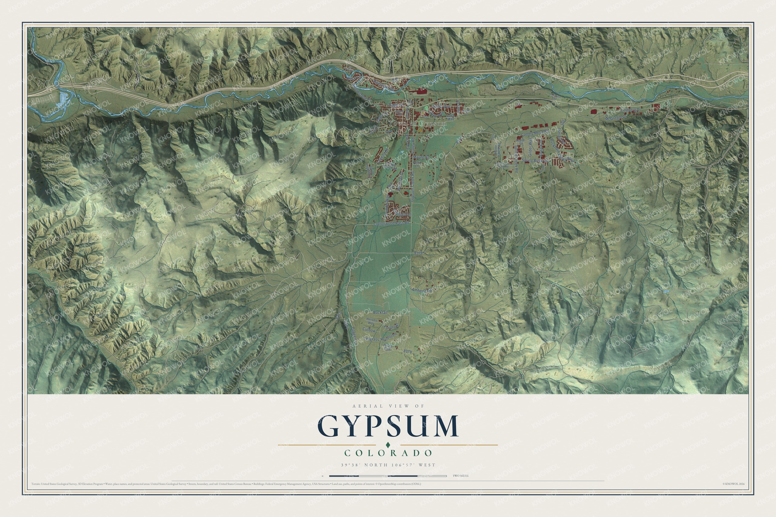 Watermarked full-map preview of Gypsum, Colorado
