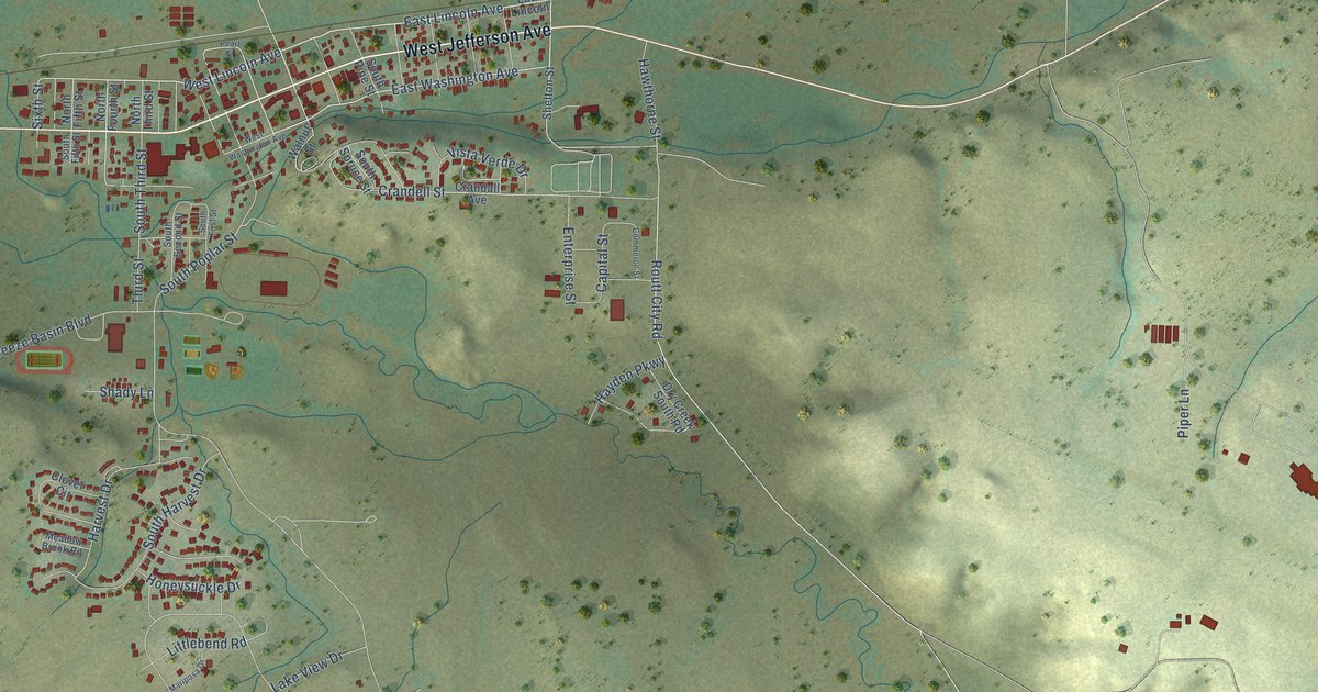 Map of Hayden, Colorado in 2026