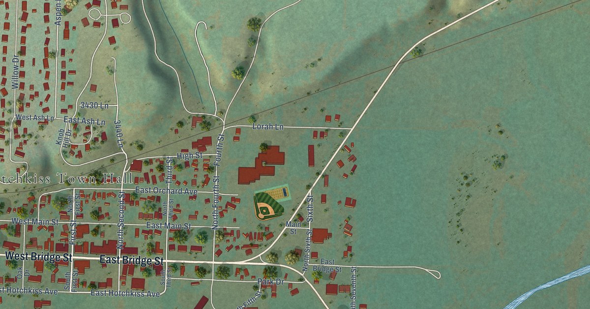 Map of Hotchkiss, Colorado in 2026