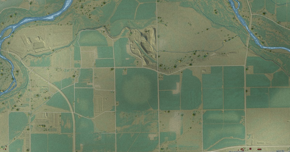Map of Kersey, Colorado in 2026