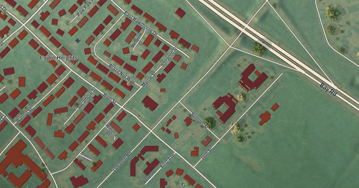 Map of Dover Base Housing, Delaware in 2026