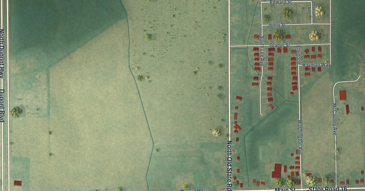 Map of Ellendale, Delaware in 2026