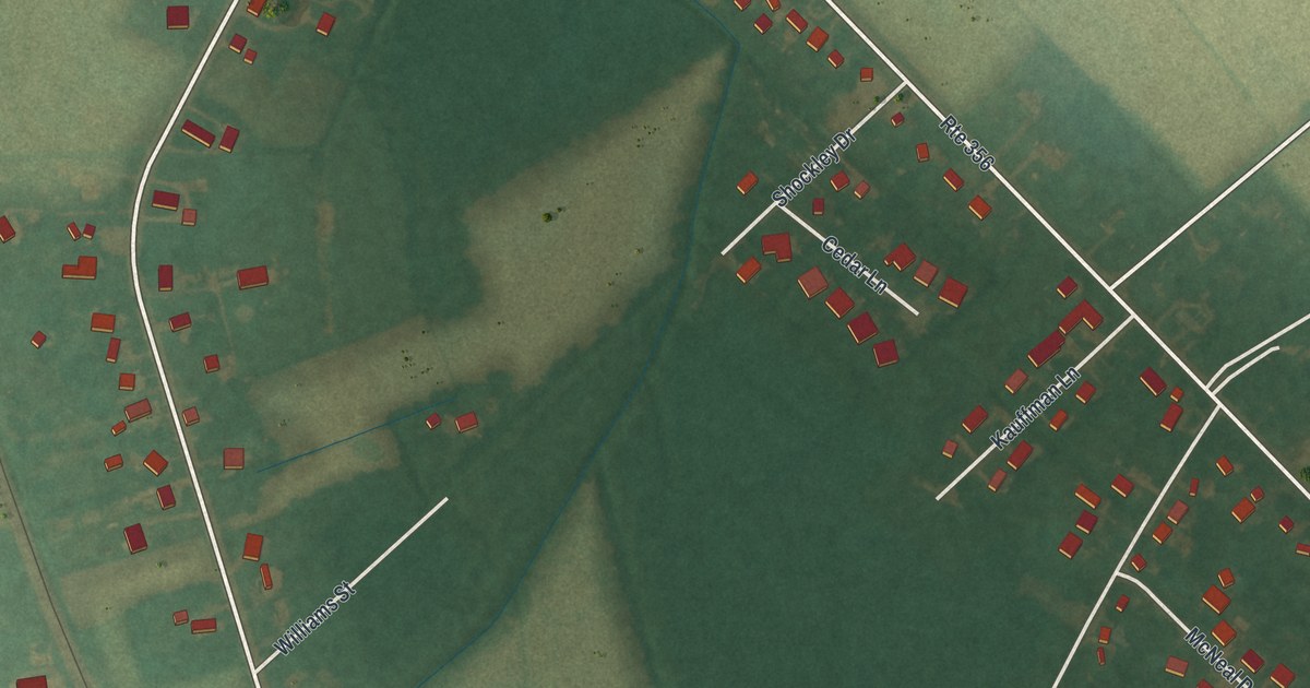 Map of Frankford, Delaware in 2026