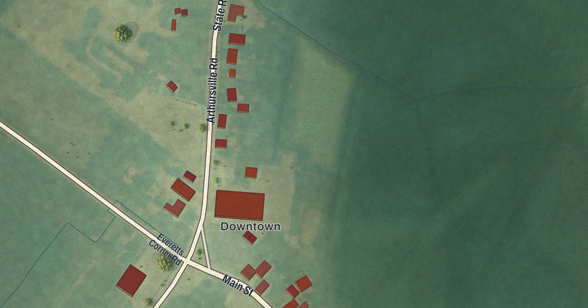 Map of Hartly, Delaware in 2026