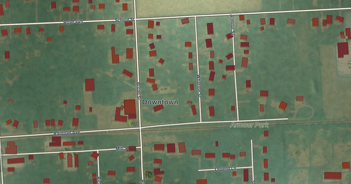 Map of Houston, Delaware in 2026