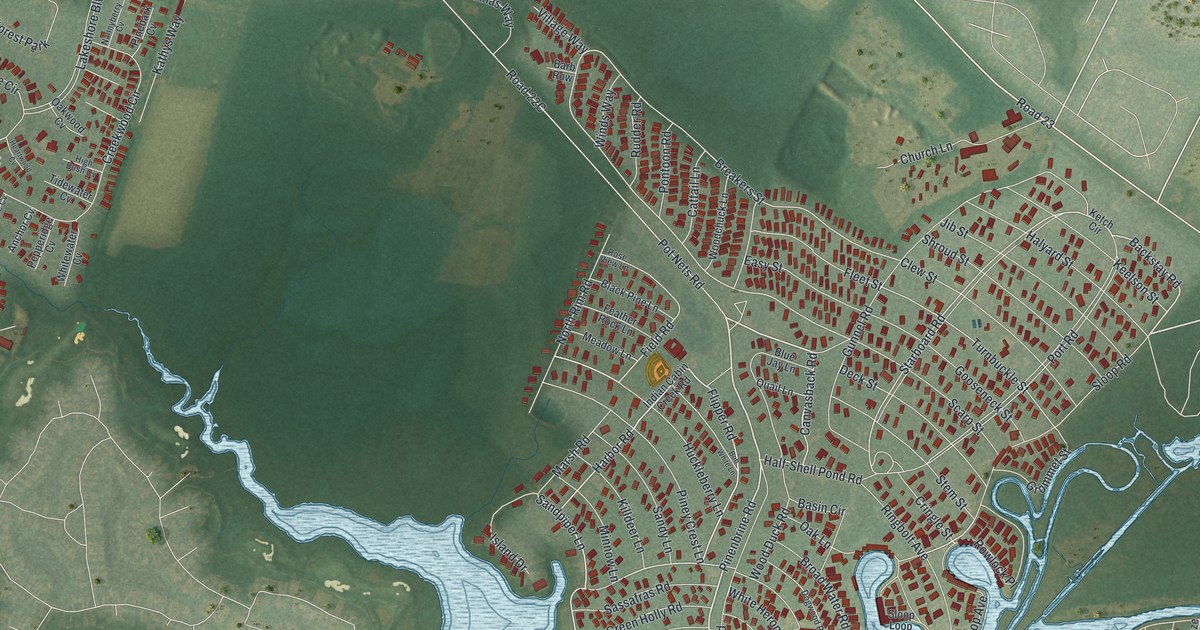 Map of Long Neck, Delaware in 2026