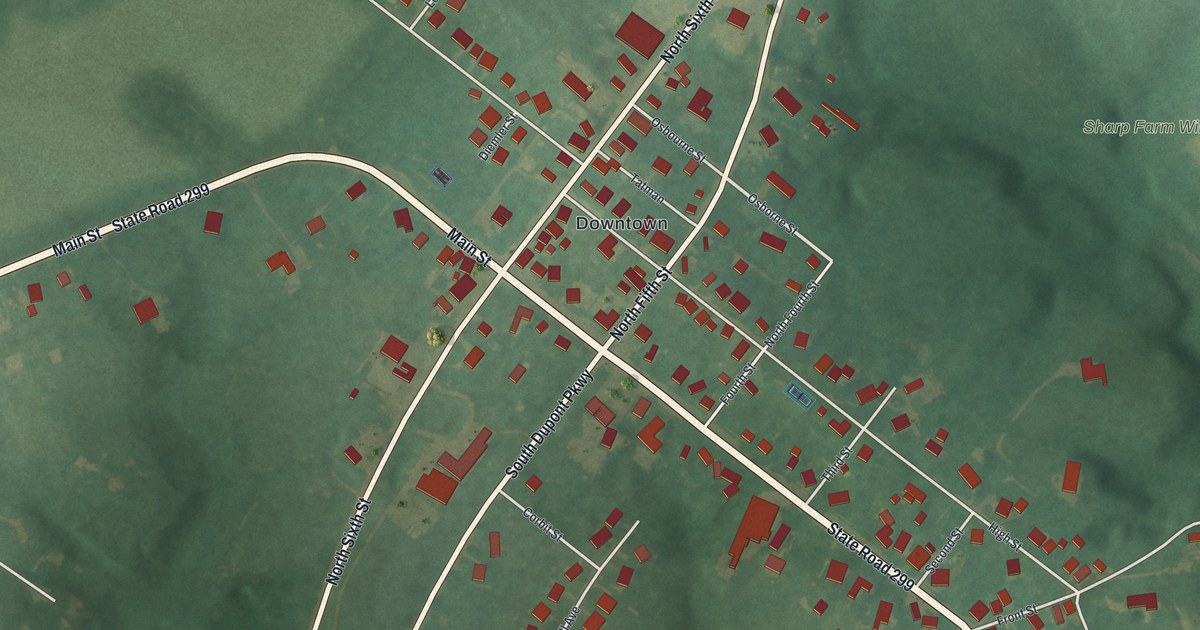 Map of Odessa, Delaware in 2026