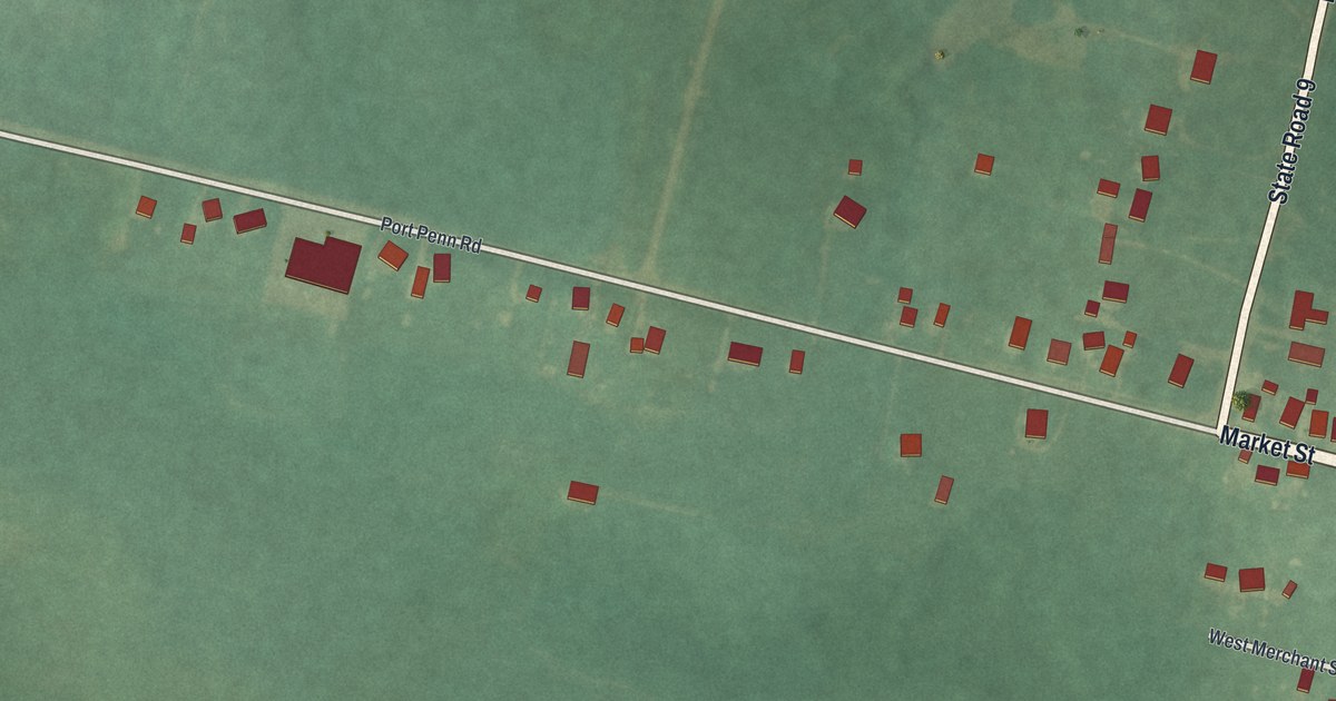 Map of Port Penn, Delaware in 2026