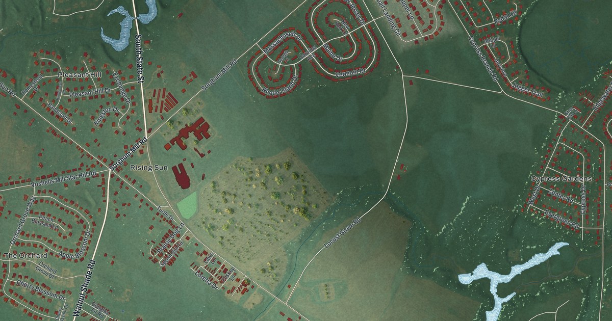 Map of Rising Sun-Lebanon, Delaware in 2026