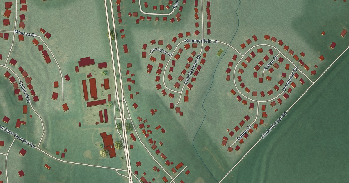 Map of St. Georges, Delaware in 2026