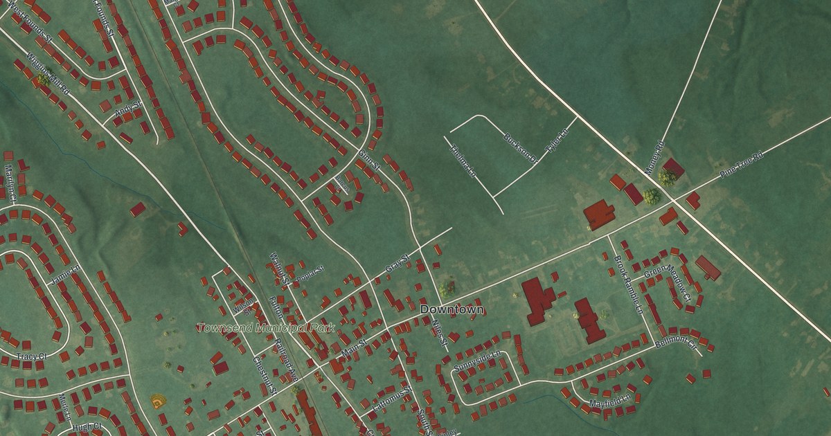 Map of Townsend, Delaware in 2026