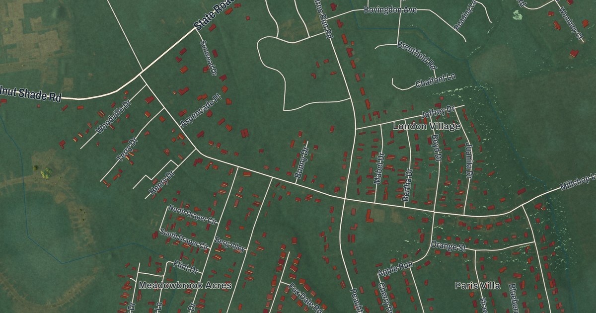 Map of Woodside East, Delaware in 2026