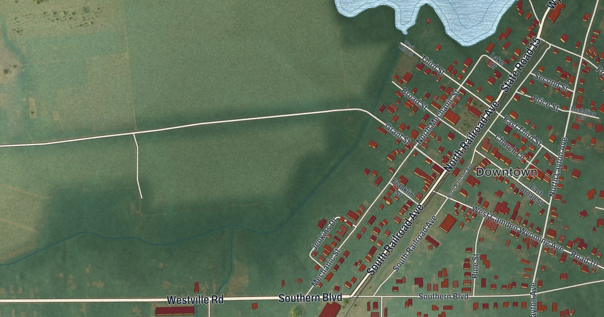 Map of Wyoming, Delaware in 2026