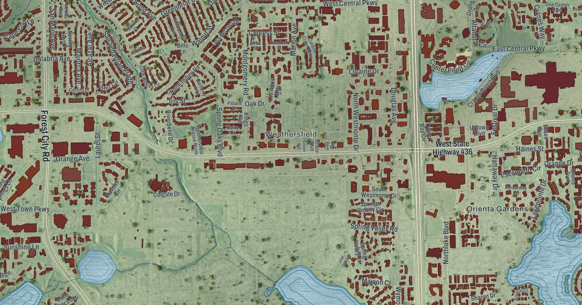 Map of Altamonte Springs, Florida in 2026