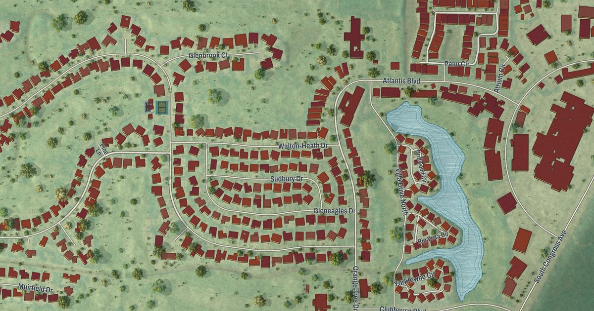 Map of Atlantis, Florida in 2026