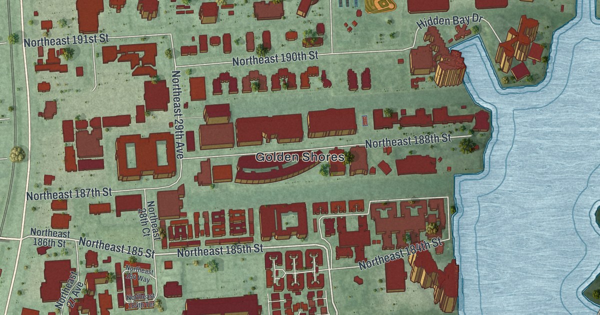 Map of Aventura, Florida in 2026