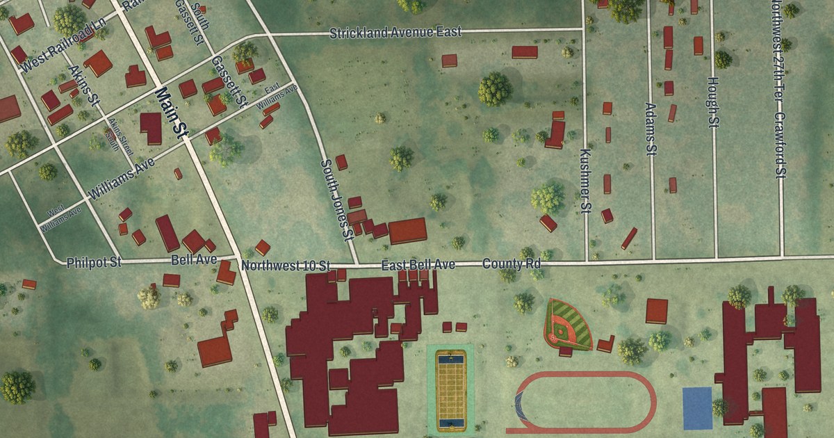 Map of Bell, Florida in 2026
