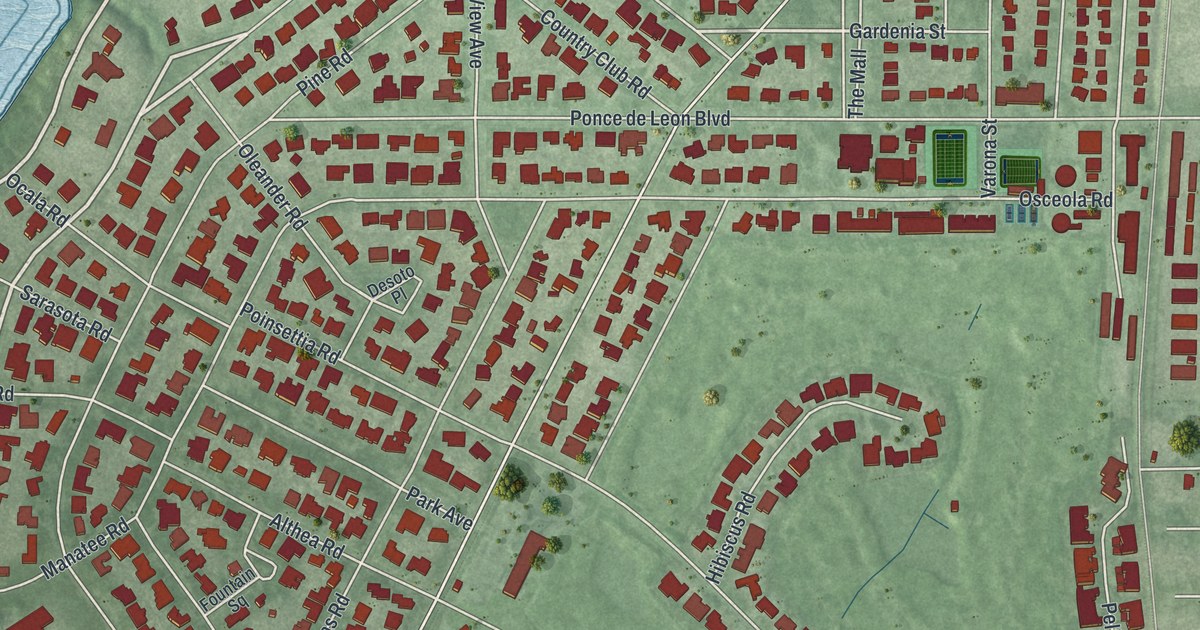 Map of Belleair, Florida in 2026