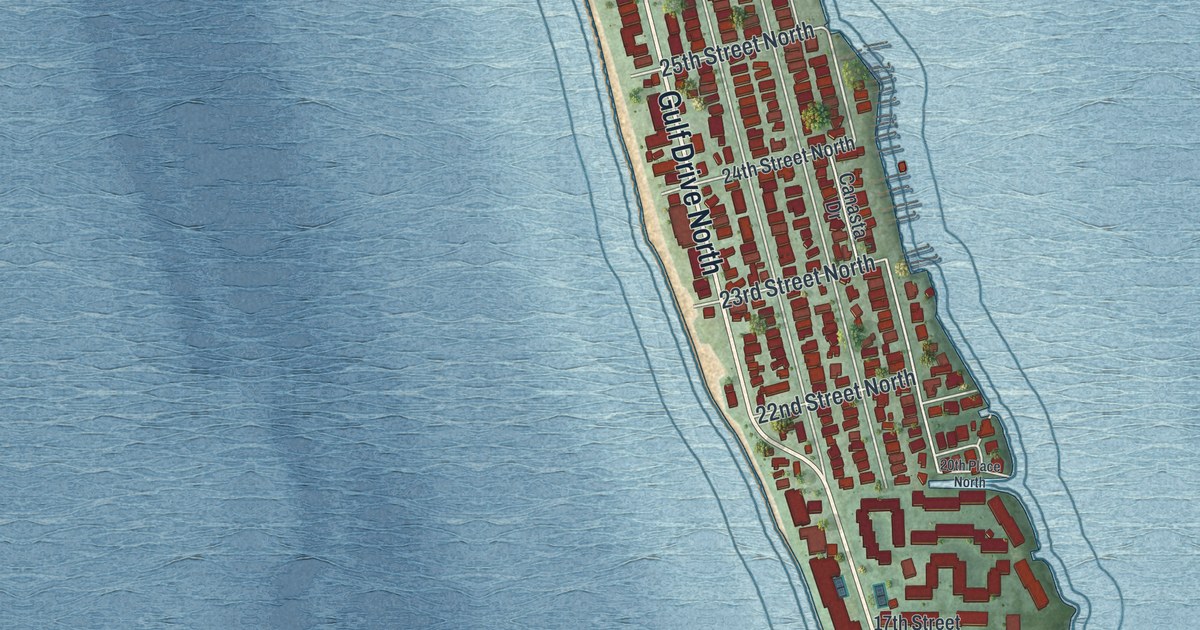 Map of Bradenton Beach, Florida in 2026