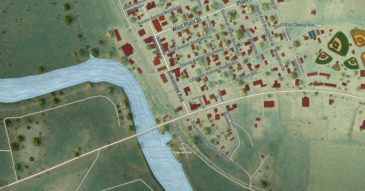 Map of Branford, Florida in 2026