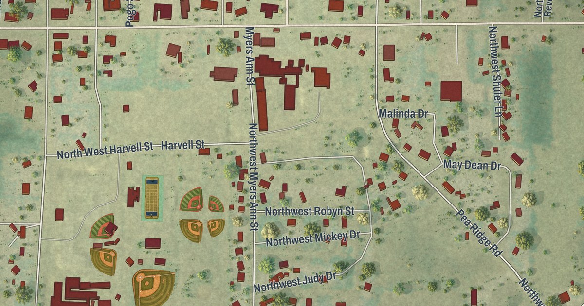 Map of Bristol, Florida in 2026