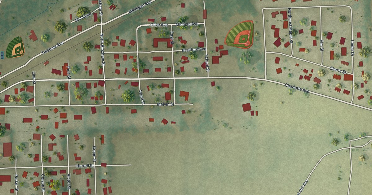 Map of Brooker, Florida in 2026