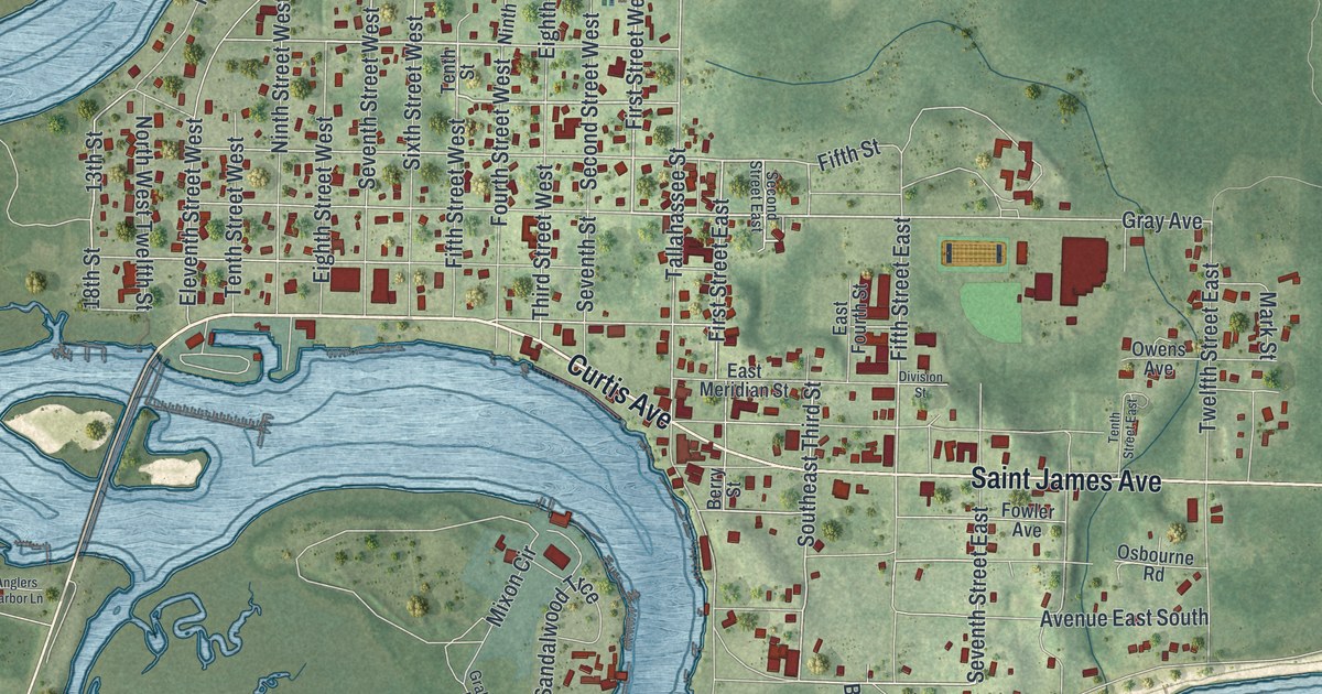 Map of Carrabelle, Florida in 2026