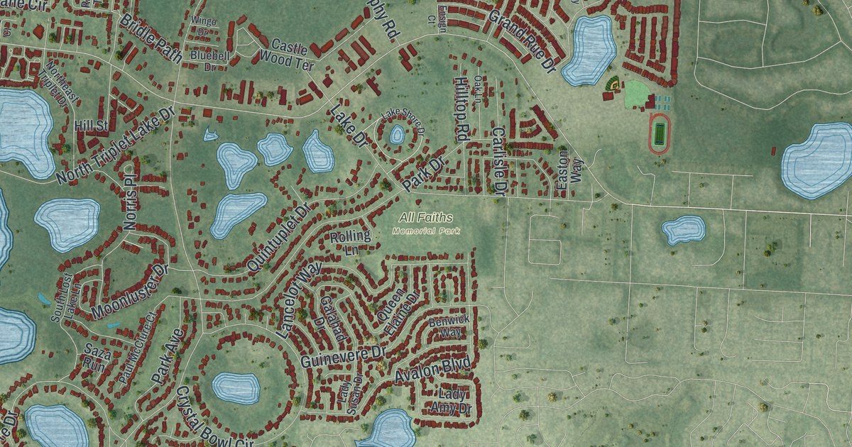 Map of Casselberry, Florida in 2026