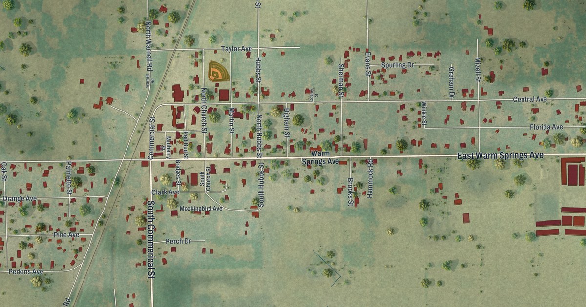 Map of Coleman, Florida in 2026