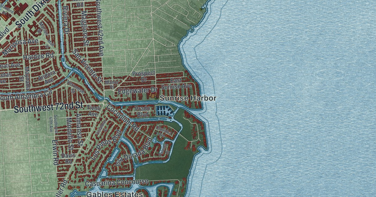 Map of Coral Gables, Florida in 2026