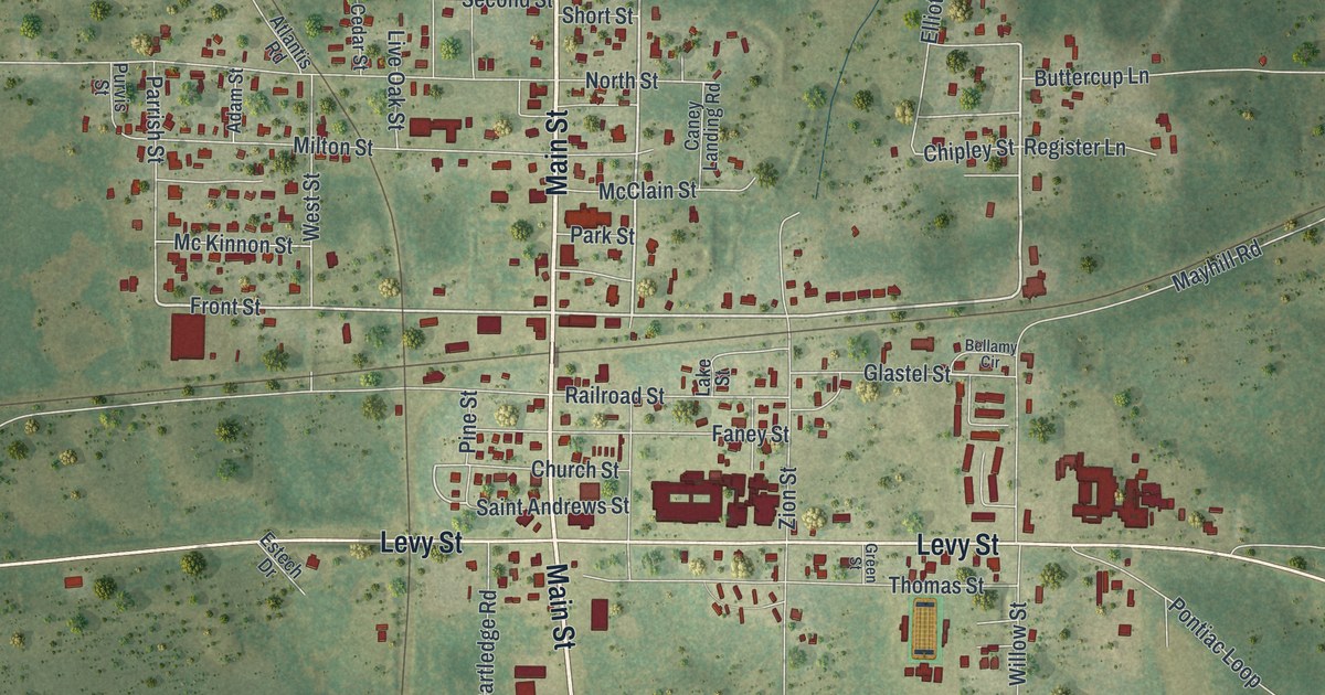 Map of Cottondale, Florida in 2026
