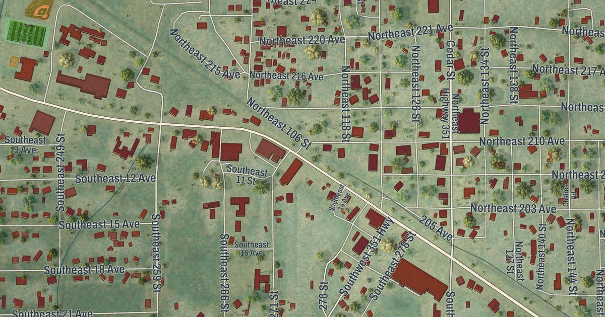 Map of Cross City, Florida in 2026