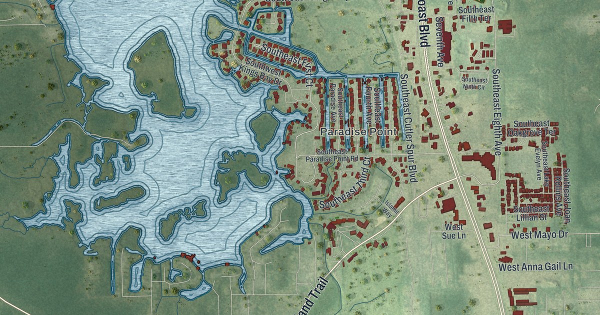 Map of Crystal River, Florida in 2026