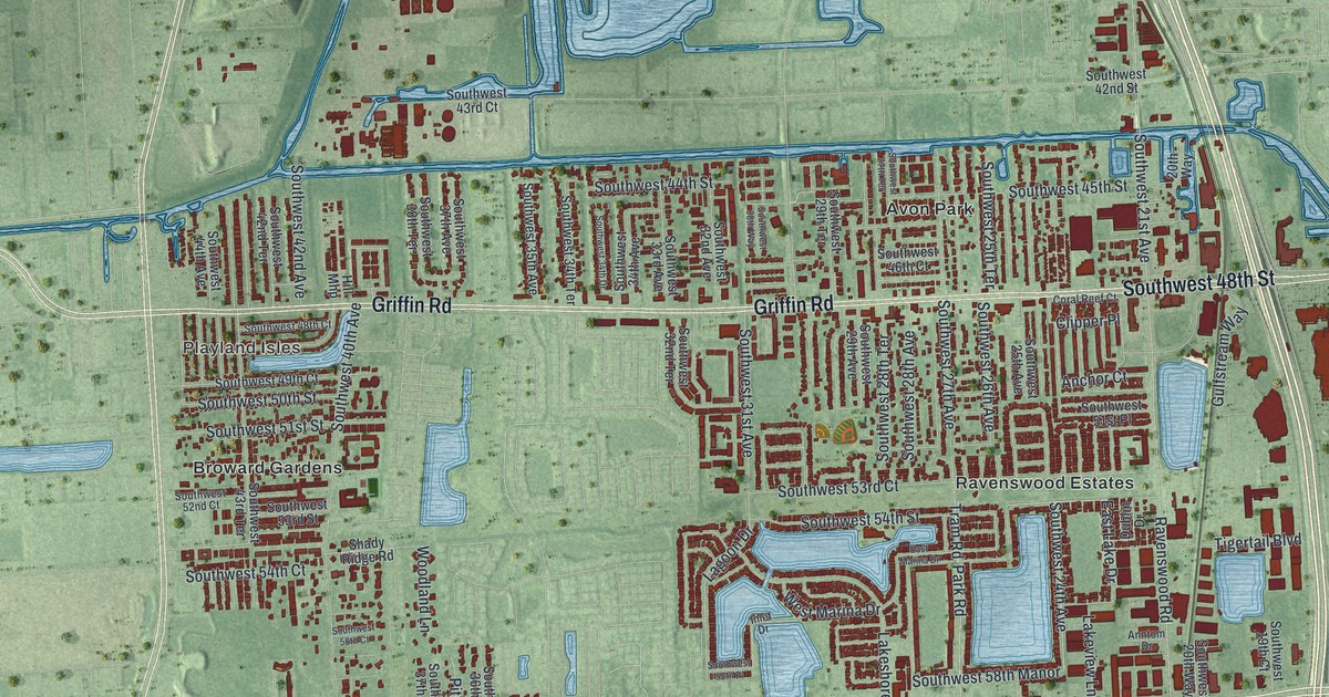 Map of Dania Beach, Florida in 2026