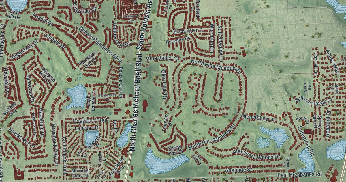 Map of DeBary, Florida in 2026