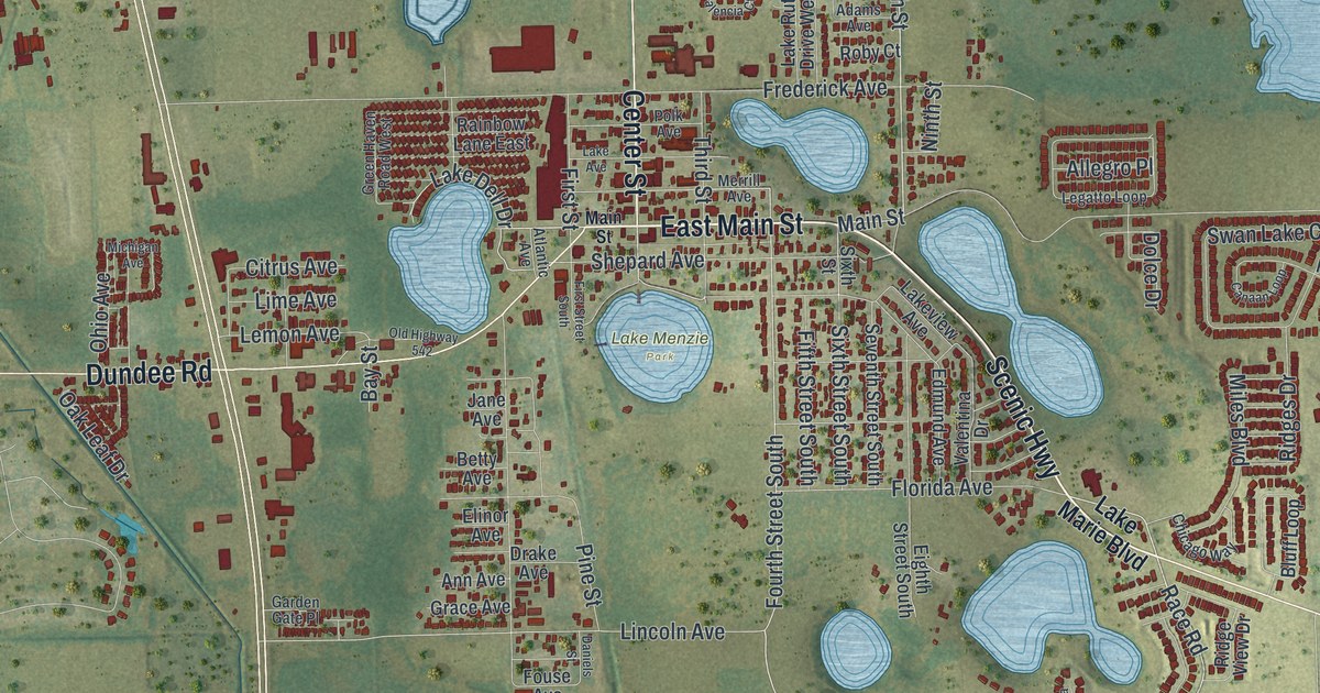 Map of Dundee, Florida in 2026