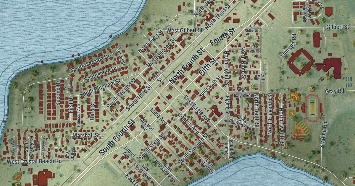 Map of Eagle Lake, Florida in 2026