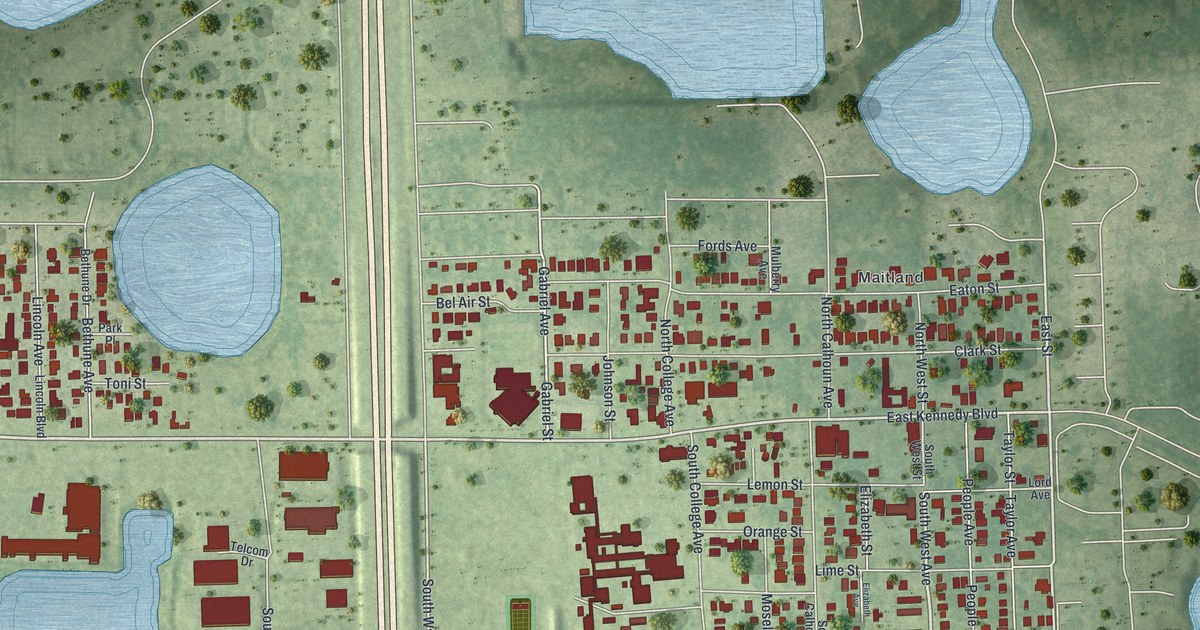 Map of Eatonville, Florida in 2026