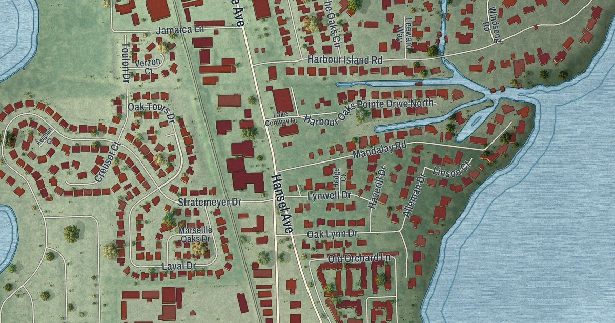 Map of Edgewood, Florida in 2026