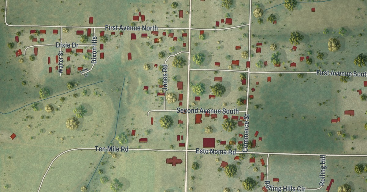 Map of Esto, Florida in 2026