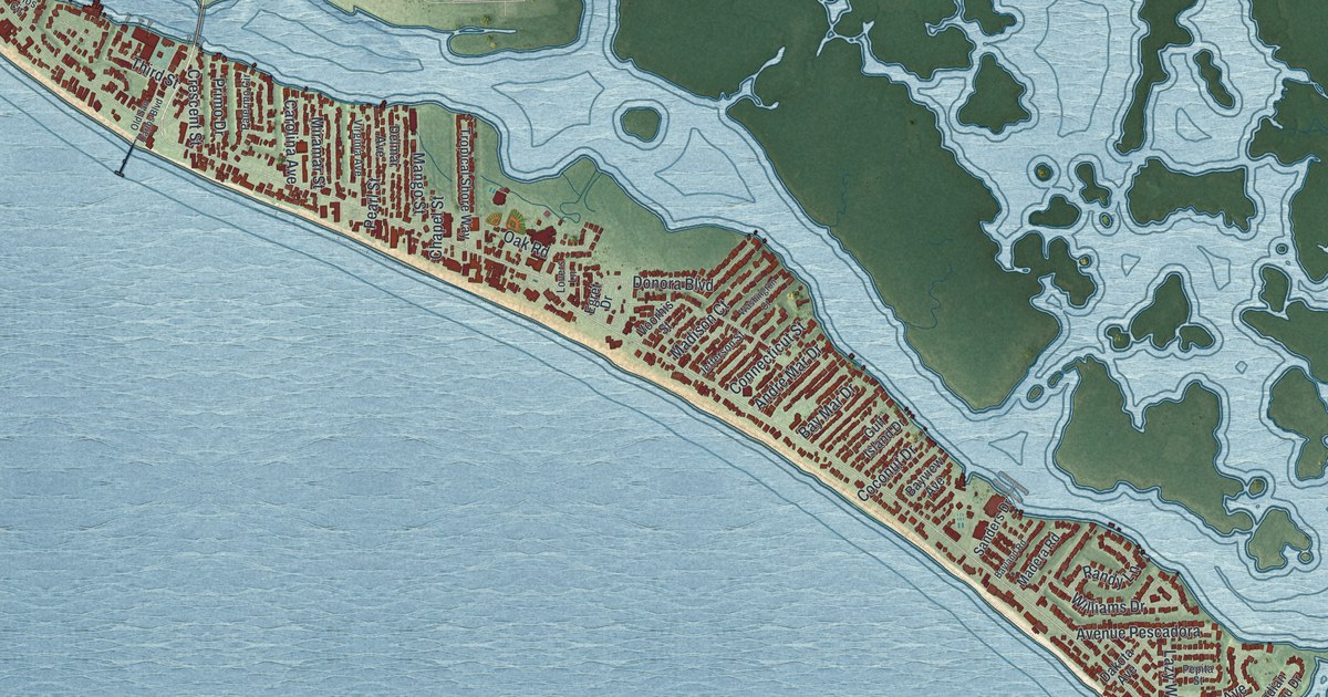 Map of Fort Myers Beach, Florida in 2026