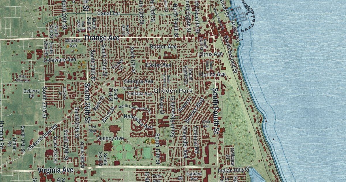 Map of Fort Pierce, Florida in 2026