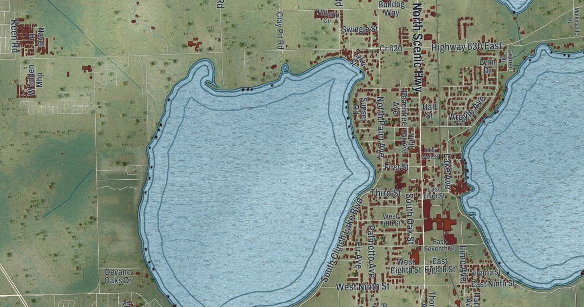 Map of Frostproof, Florida in 2026