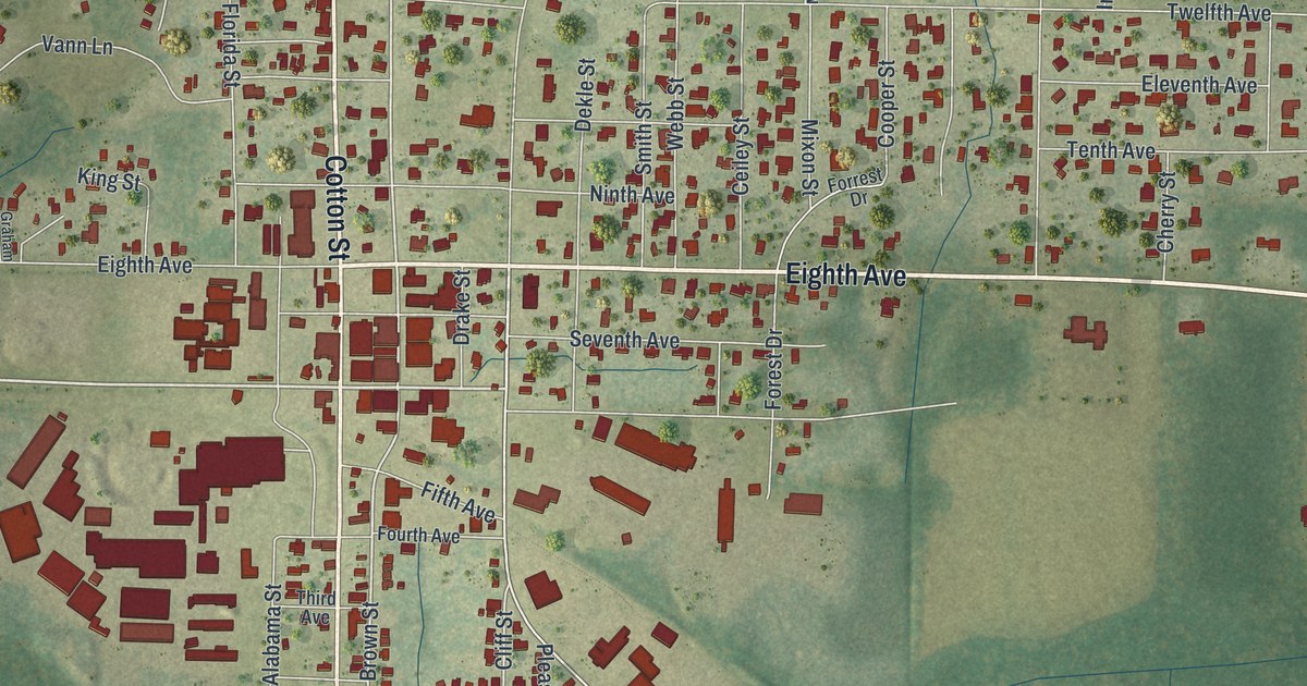 Map of Graceville, Florida in 2026