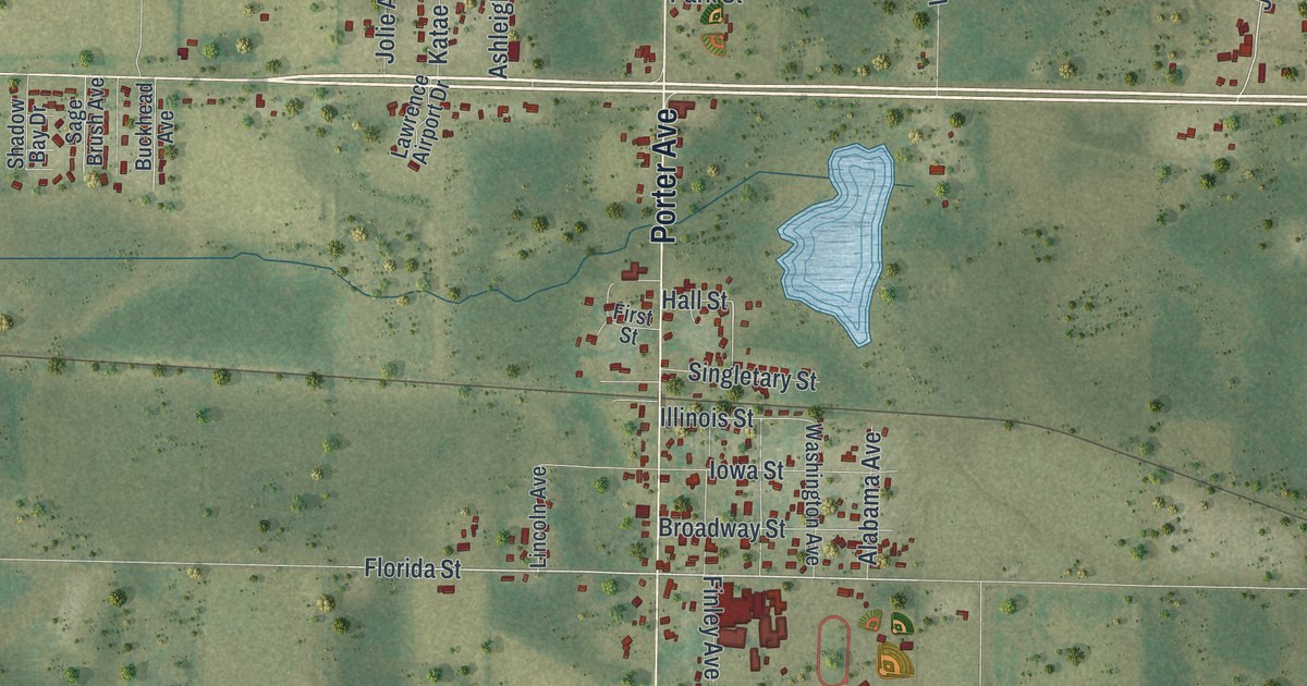 Map of Grand Ridge, Florida in 2026